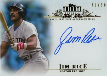 2013 Topps Tribute - Autographs Blue #TA-JR Jim Rice Front