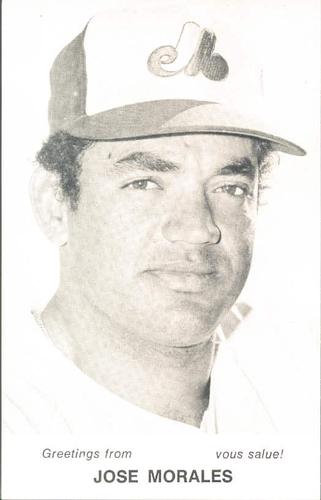 1974 Montreal Expos Postcards #NNO Jose Morales Front