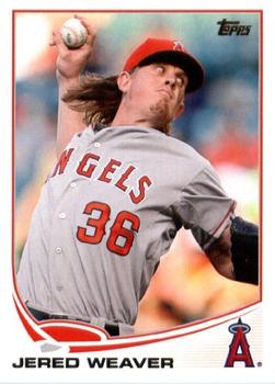 2013 Topps Los Angeles Angels #LAA-4 Jered Weaver Front