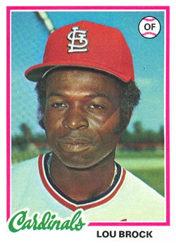 1978 Topps #170 Lou Brock Front