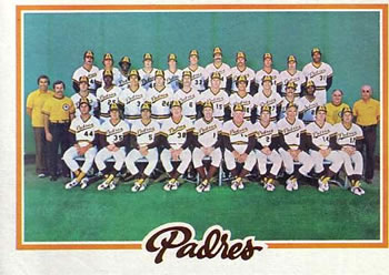 1978 Topps #192 San Diego Padres Front