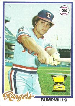 1978 Topps #23 Bump Wills Front