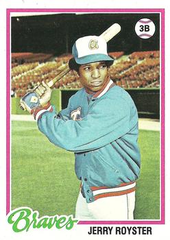 1978 Topps #187 Jerry Royster Front