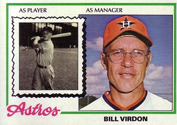 1978 Topps #279 Bill Virdon Front