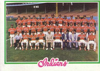 1978 Topps #689 Cleveland Indians Front