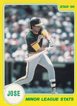 1986 Star Jose Canseco #2 Jose Canseco Front