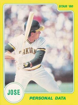 1986 Star Jose Canseco #6 Jose Canseco Front