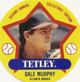 1989 Tetley Tea Discs #20 Dale Murphy Front