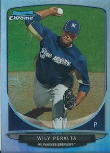 2013 Bowman - Chrome Cream of the Crop Mini Refractors #CC-MB1 Wily Peralta Front