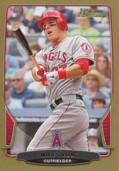 2013 Bowman - Gold #121 Mike Trout Front