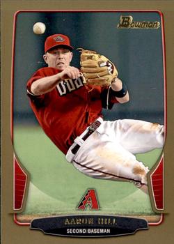 2013 Bowman - Gold #195 Aaron Hill Front