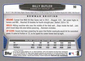 2013 Bowman - Hometown #90 Billy Butler Back