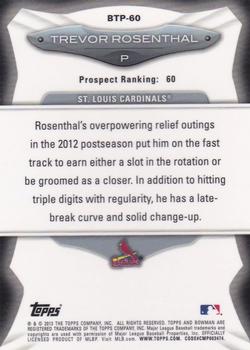 2013 Bowman - Top 100 Prospects #BTP-60 Trevor Rosenthal Back