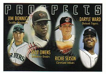 1996 Topps #425 Jim Bonnici / Billy Owens / Richie Sexson / Daryle Ward Front