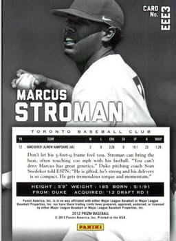 2012 Panini Prizm - Elite Extra Edition #EEE3 Marcus Stroman Back
