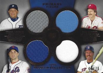 2013 Topps Museum Collection - Primary Pieces Four Player Quad Relics #PPFQR-7 Wade Boggs / David Wright / Mike Schmidt / Miguel Cabrera Front