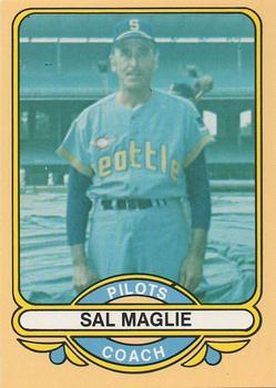 1983 Galasso 1969 Seattle Pilots #21 Sal Maglie Front