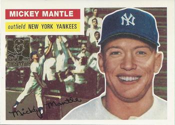 1996 Topps - Mickey Mantle Commemorative Reprints #6 Mickey Mantle Front
