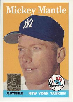 1996 Topps - Mickey Mantle Commemorative Reprints #8 Mickey Mantle Front
