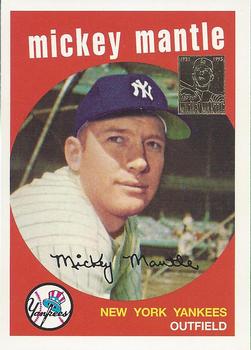 1996 Topps - Mickey Mantle Commemorative Reprints #9 Mickey Mantle Front