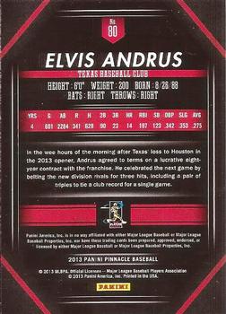 2013 Pinnacle #80 Elvis Andrus Back