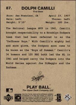 2003 Upper Deck Play Ball #87 Dolph Camilli Back