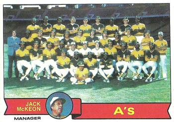 1979 Topps #328 Oakland A's / Jack McKeon Front