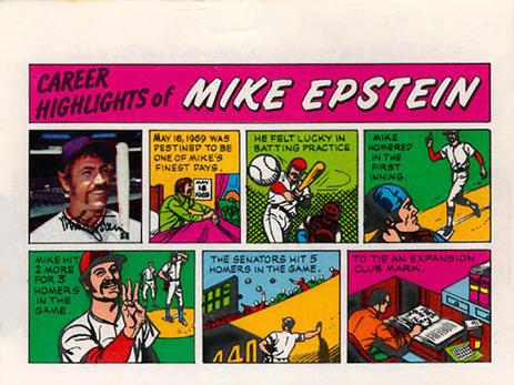 1973 Topps Comics #NNO Mike Epstein Front