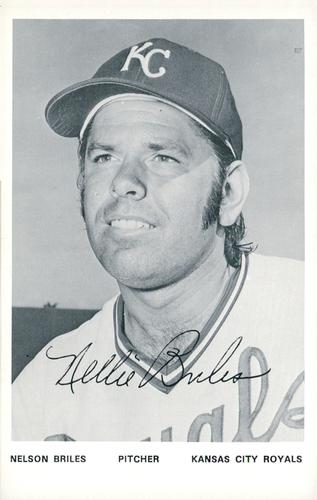 1974 Kansas City Royals Photocards #NNO Nelson Briles Front