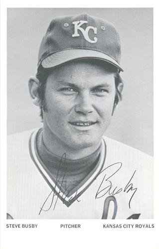 1974 Kansas City Royals Photocards #NNO Steve Busby Front