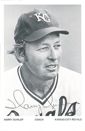 1974 Kansas City Royals Photocards #NNO Harry Dunlop Front