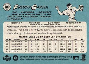 2003 Upper Deck Vintage #109 Freddy Garcia Back