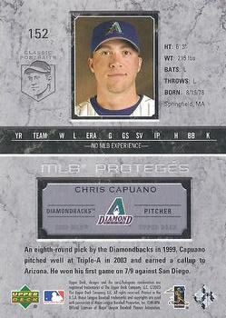 2003 Upper Deck Classic Portraits #152 Chris Capuano Back