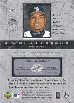 2003 Upper Deck Classic Portraits #174 Miguel Ojeda Back