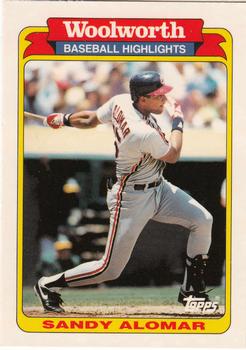 1991 Topps Woolworth Baseball Highlights #6 Sandy Alomar Front