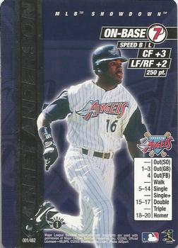 2000 MLB Showdown 1st Edition #001 Garret Anderson Front