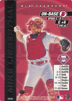 2000 MLB Showdown 1st Edition #336 Mike Lieberthal Front