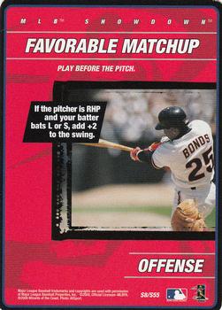 2000 MLB Showdown 1st Edition - Strategy #S8 Favorable Matchup Front