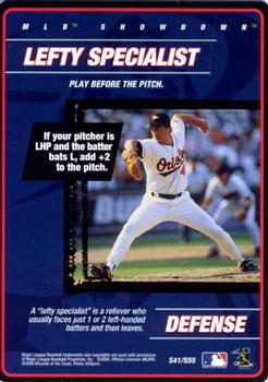 2000 MLB Showdown 1st Edition - Strategy #S41 Lefty Specialist Front