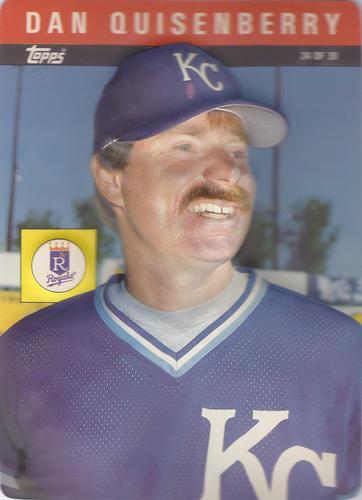 1985 Topps 3-D Baseball Stars #24 Dan Quisenberry Front