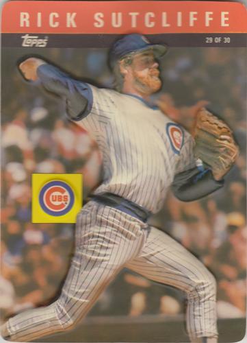 1985 Topps 3-D Baseball Stars #29 Rick Sutcliffe Front