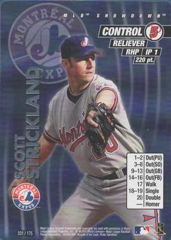 2001 MLB Showdown Pennant Run #031 Scott Strickland Front