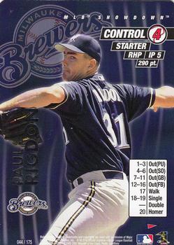 2001 MLB Showdown Pennant Run #044 Paul Rigdon Front