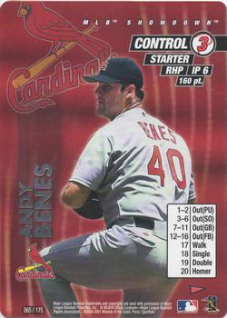 2001 MLB Showdown Pennant Run #065 Andy Benes Front