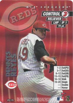 2001 MLB Showdown Pennant Run #073 Dennys Reyes Front