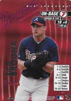 2001 MLB Showdown Pennant Run #075 Rico Brogna Front