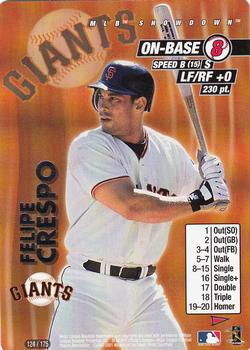 2001 MLB Showdown Pennant Run #124 Felipe Crespo Front