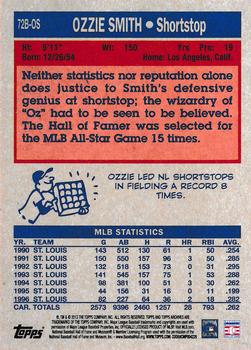 2013 Topps Archives - 1972 Basketball Design #72B-OS Ozzie Smith Back