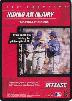 2001 MLB Showdown Unlimited - Strategy #S16 Hiding an Injury Front