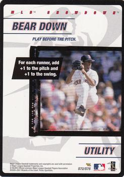 2001 MLB Showdown Unlimited - Strategy #S72 Bear Down Front